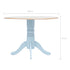 Maison Madeleine -  5 Piece Dining Set Solid Rubber Wood Grey and Brown